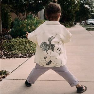 Zara Minnie Mouse Overshirt Size 3-4 Yrs